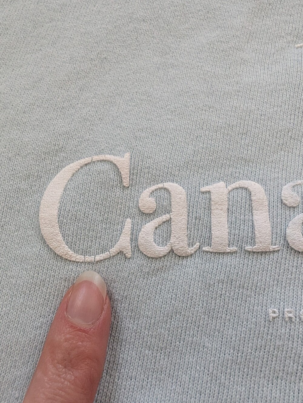 Province Of Canada La Canadienne Crew Neck Sweatshirt Small Blue - Picture 11 of 13